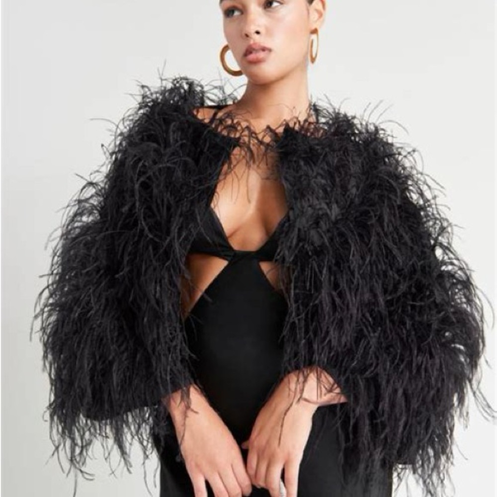 NWT Cult Gaia Feather Paola Jacket XS-S